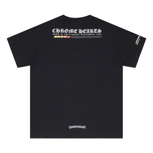 CHH Chrome Heart T Shirts Croix letter print Sanskrit loose casual short sleeves