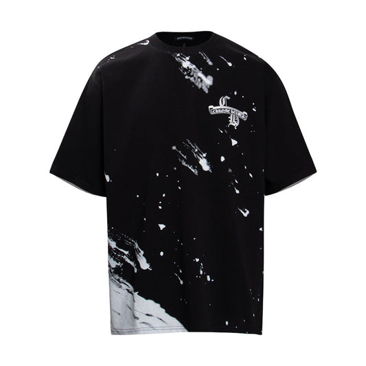 CHH Chrome Heart T Shirts Croix Cross Horseshoe Scroll Sanskrit Short Sleeve