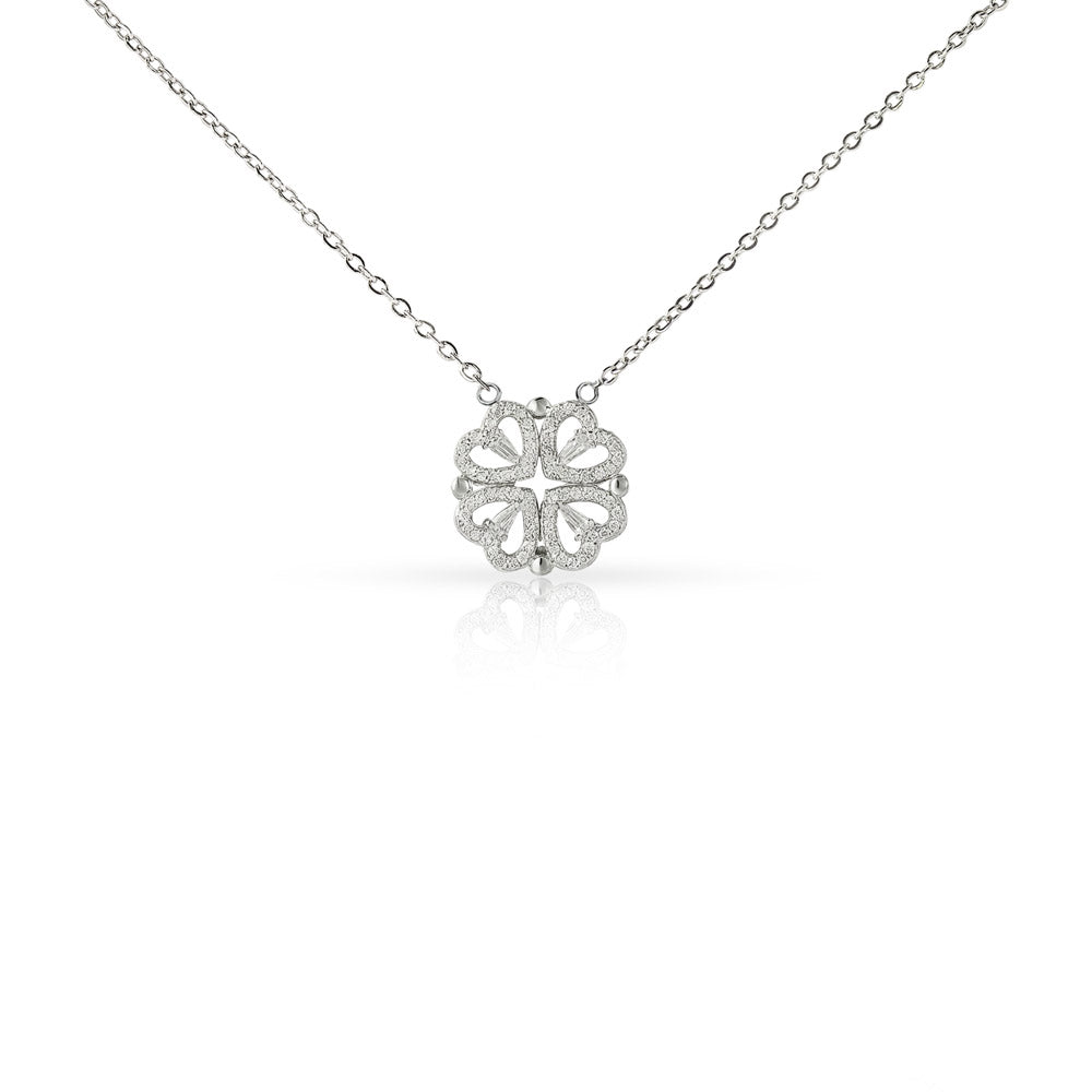 Apology Gift For Her - I Still Love You, Always - Magnetic Hearts Necklace