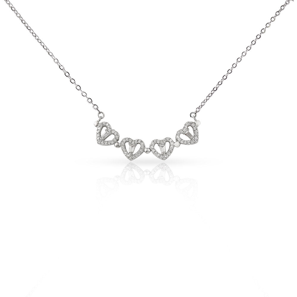 Apology Gift For Her - I Still Love You, Always - Magnetic Hearts Necklace