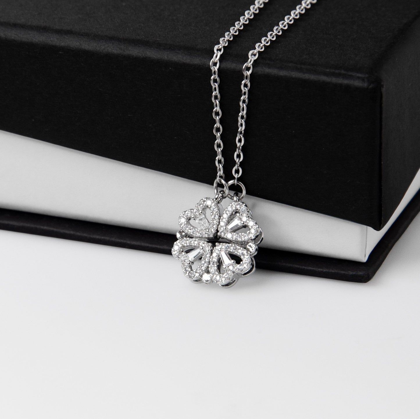 Apology Gift For Her - I Still Love You, Always - Magnetic Hearts Necklace
