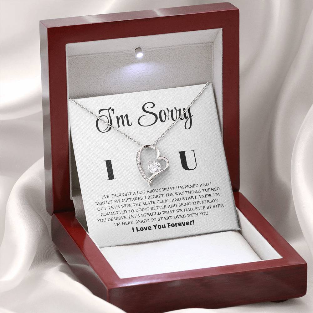 I'm Sorry - Let's Rebuild What We Had - Forever Love Necklace