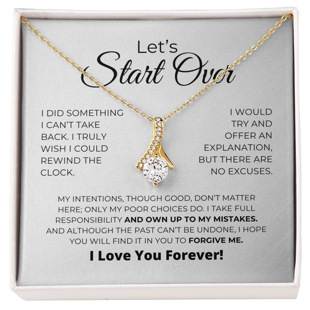 Let's Start Over - Alluring Beauty Necklace - Apology Gift For Her
