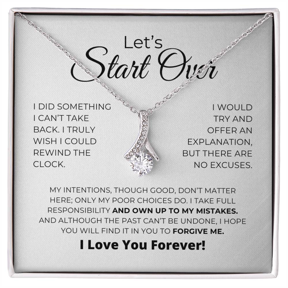 Let's Start Over - Alluring Beauty Necklace - Apology Gift For Her