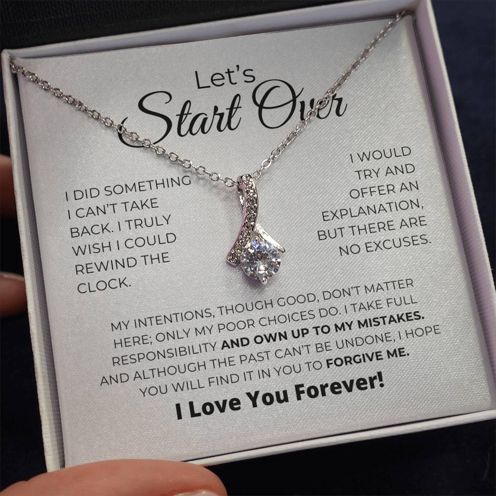 Let's Start Over - Alluring Beauty Necklace - Apology Gift For Her