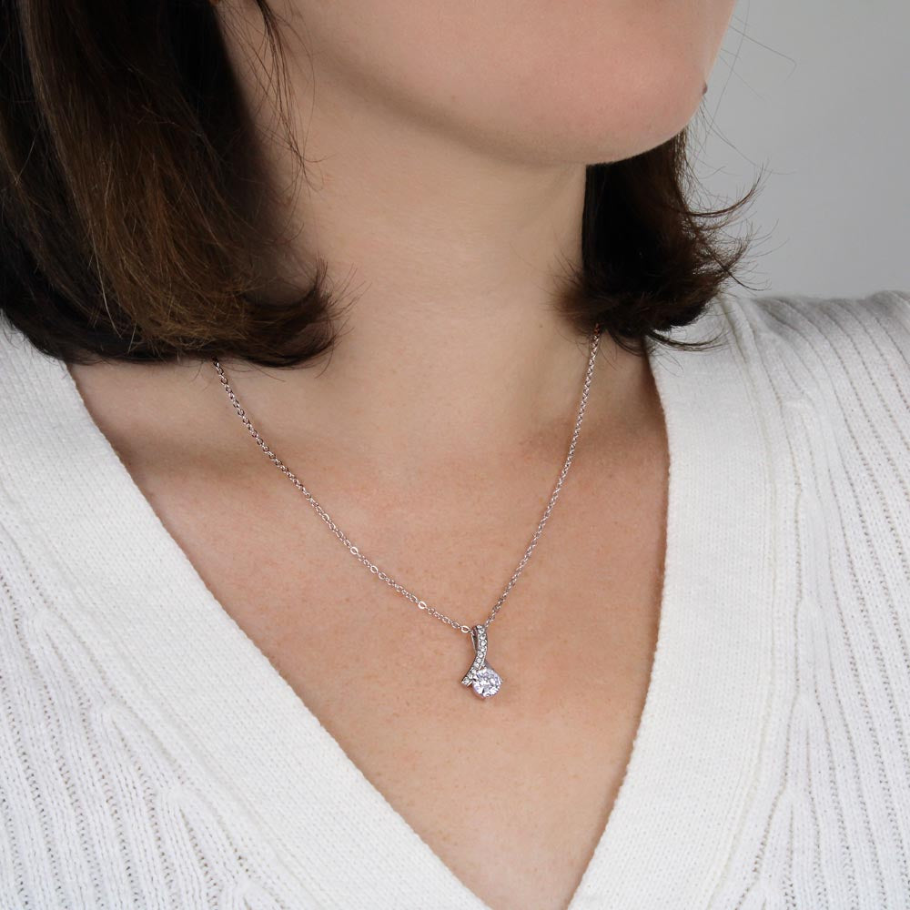 Apology Gift For Mom - You Are My Guiding Light - Alluring Beauty Necklace