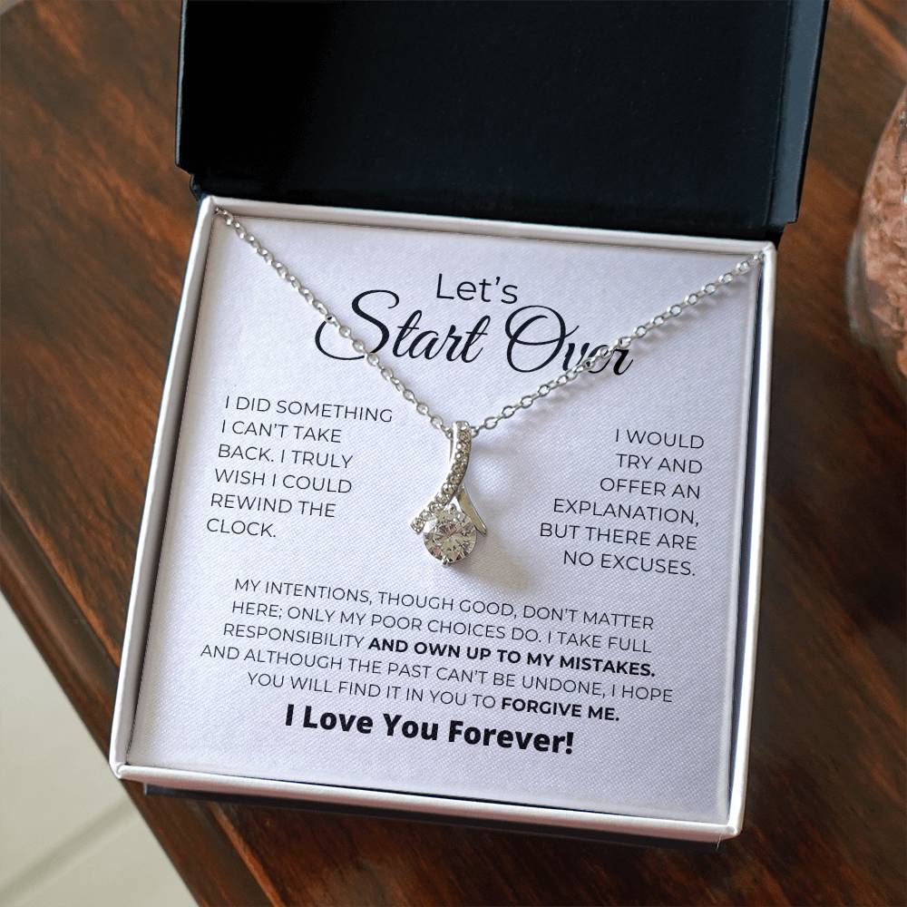 Let's Start Over - Alluring Beauty Necklace - Apology Gift For Her
