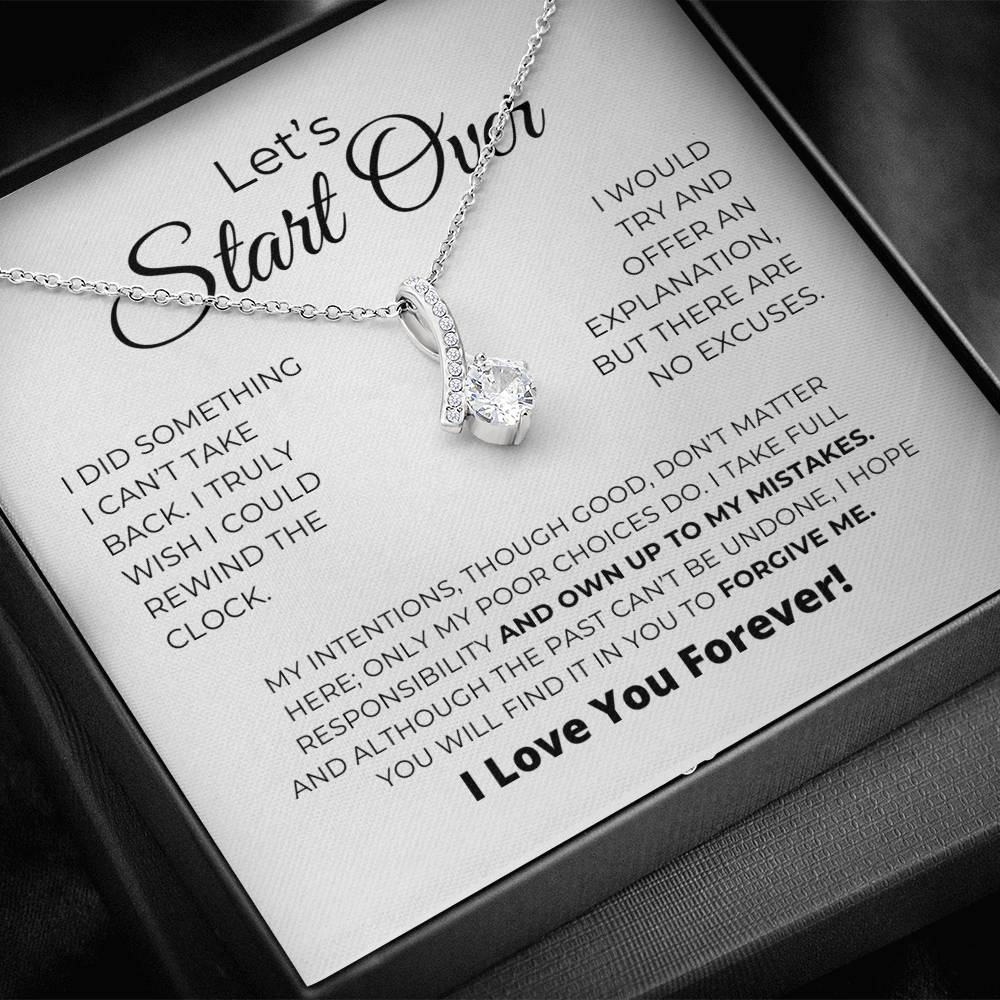 Let's Start Over - Alluring Beauty Necklace - Apology Gift For Her