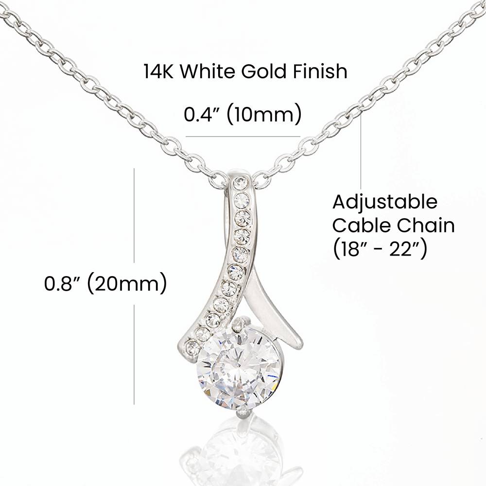 Apology Gift For Her - I Regret My Hurtful Actions - Alluring Beauty Necklace with Message Card