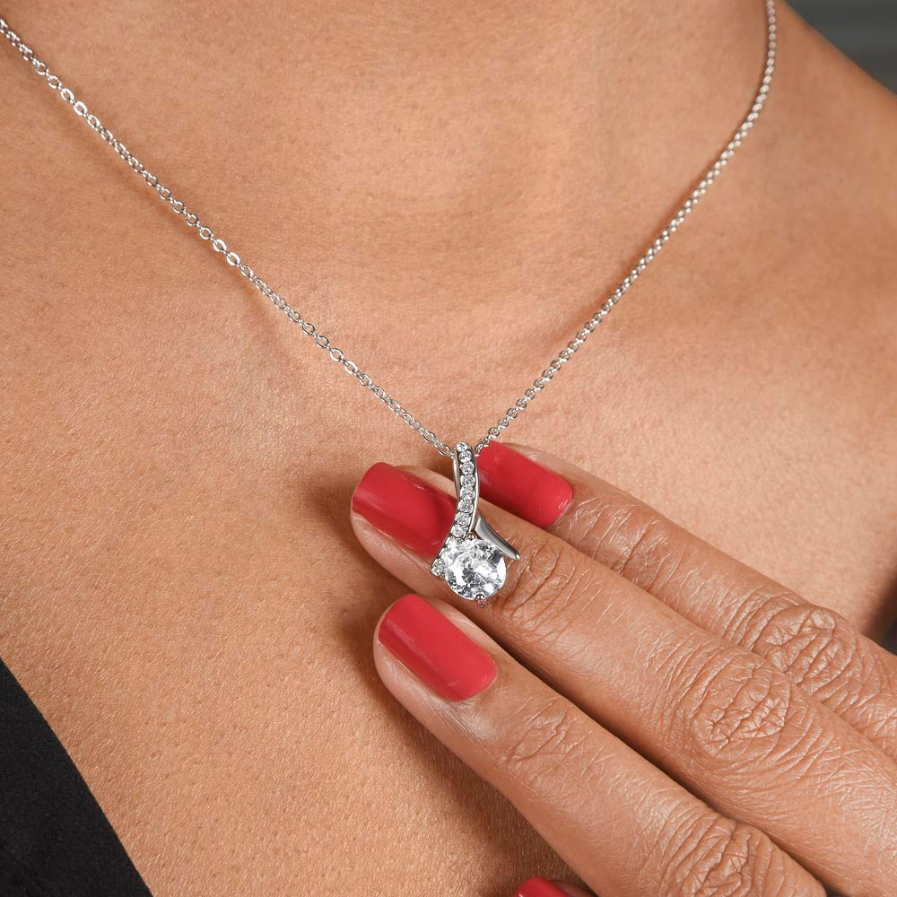 Apology Gift For Mom - You Are My Guiding Light - Alluring Beauty Necklace