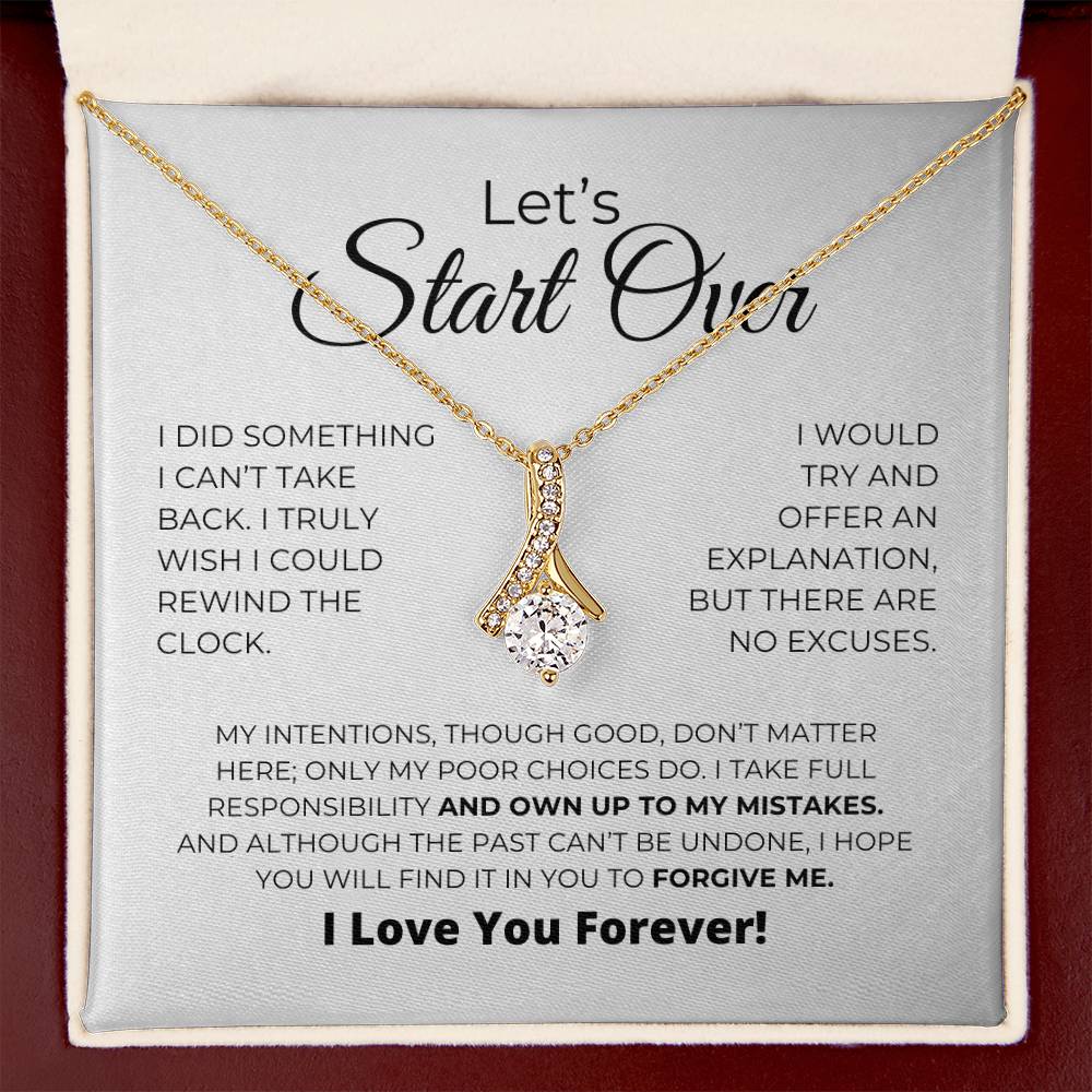 Let's Start Over - Alluring Beauty Necklace - Apology Gift For Her