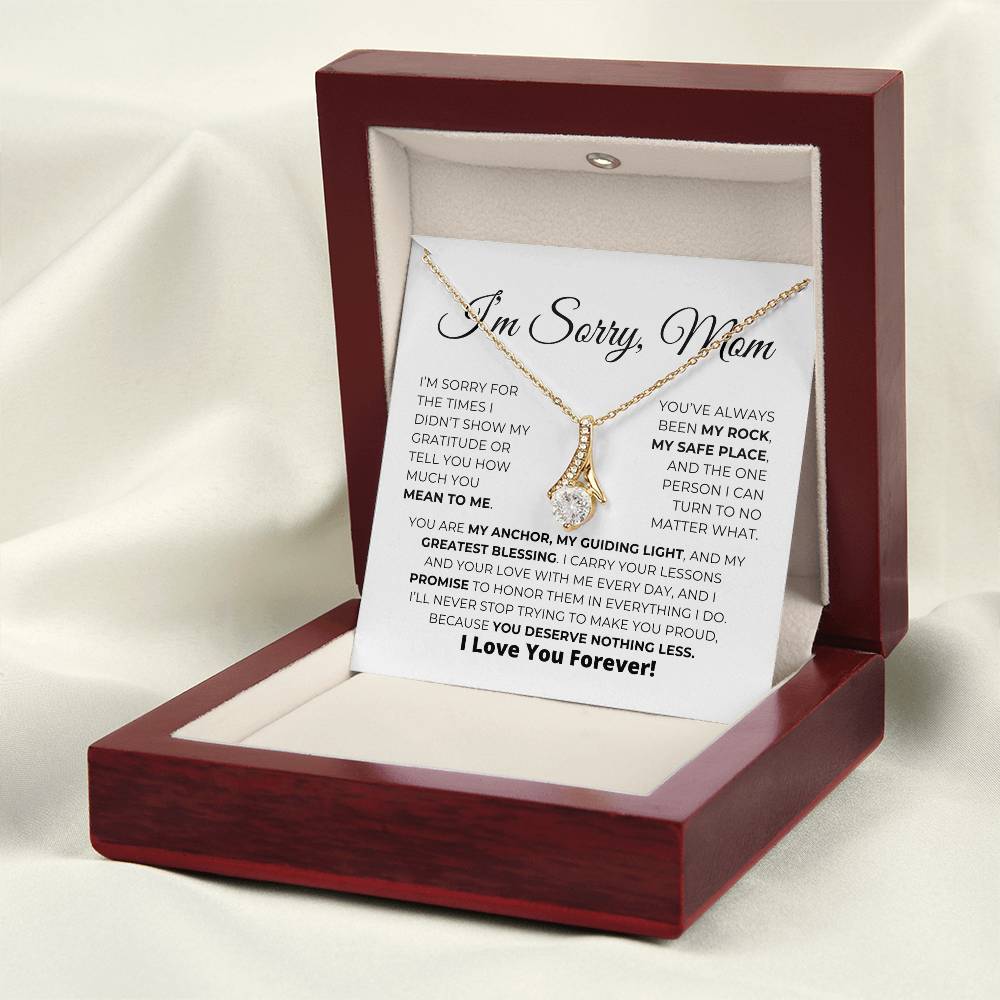 Apology Gift For Mom - You Are My Guiding Light - Alluring Beauty Necklace