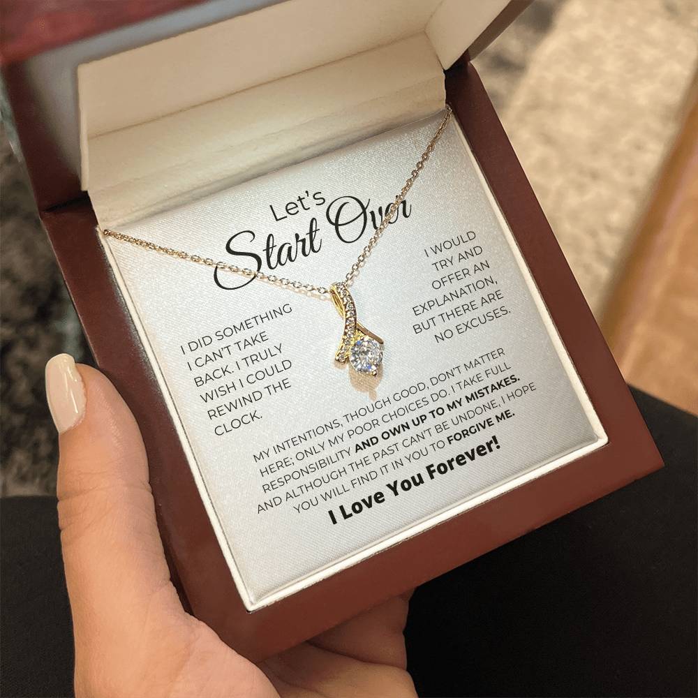 Let's Start Over - Alluring Beauty Necklace - Apology Gift For Her