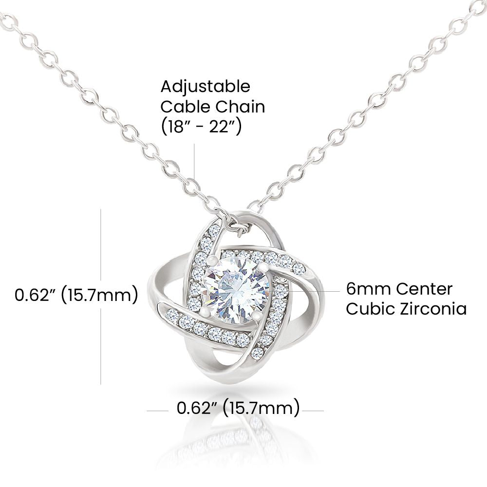 Apology Gift For Her - I Regret My Hurtful Actions - Love Knot Necklace