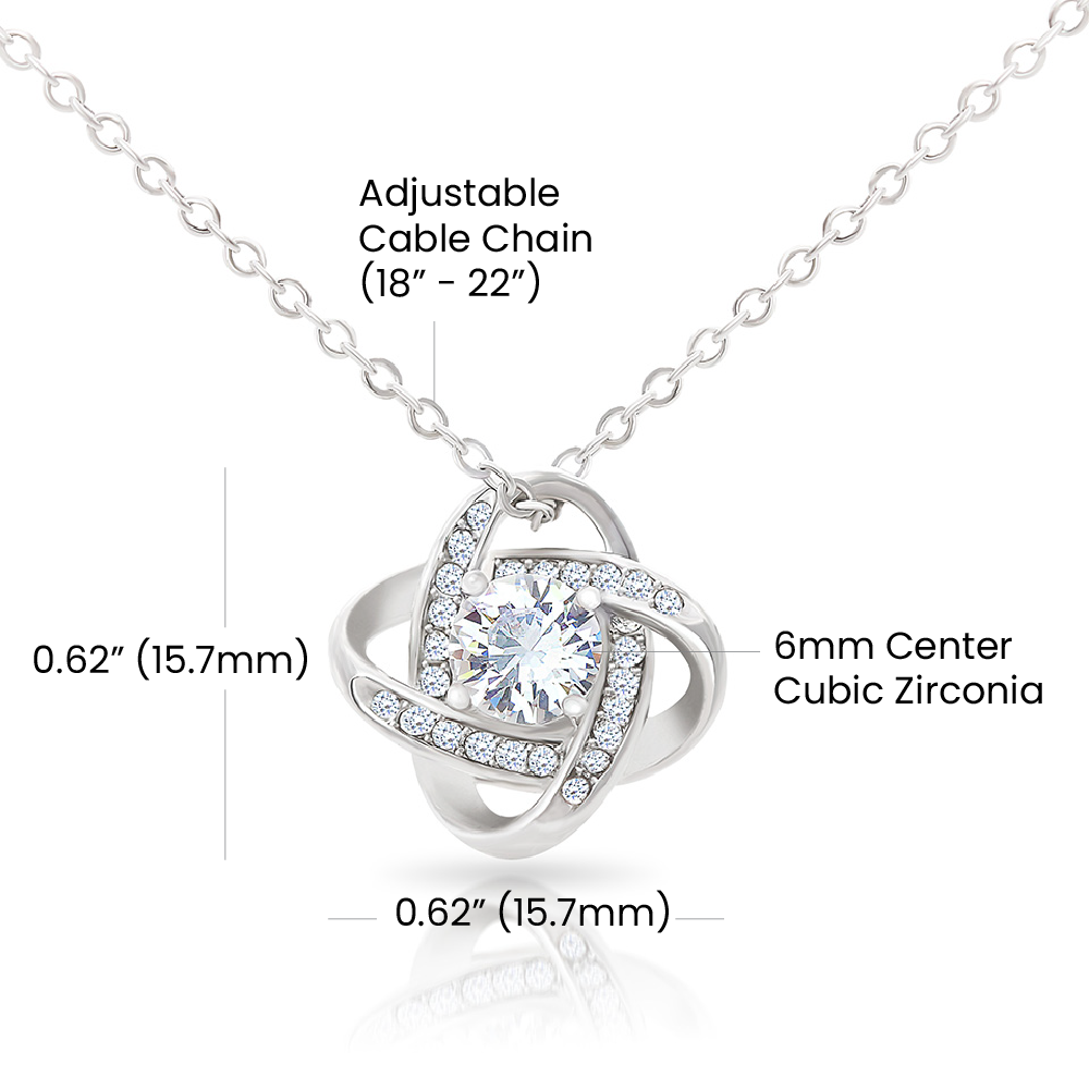 Apology Gift For Her - I Take Full Responsibility - Love Knot Necklace