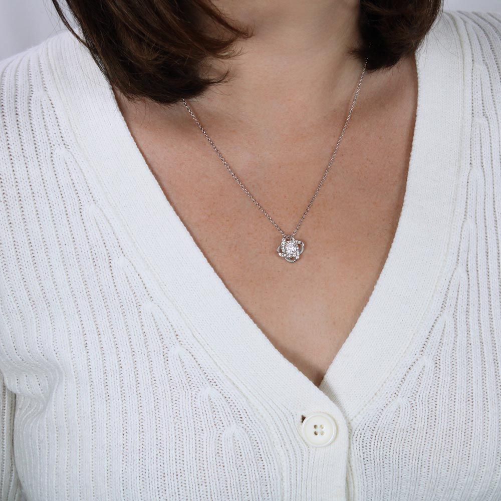 Apology Gift For Her - I Regret My Hurtful Actions - Love Knot Necklace