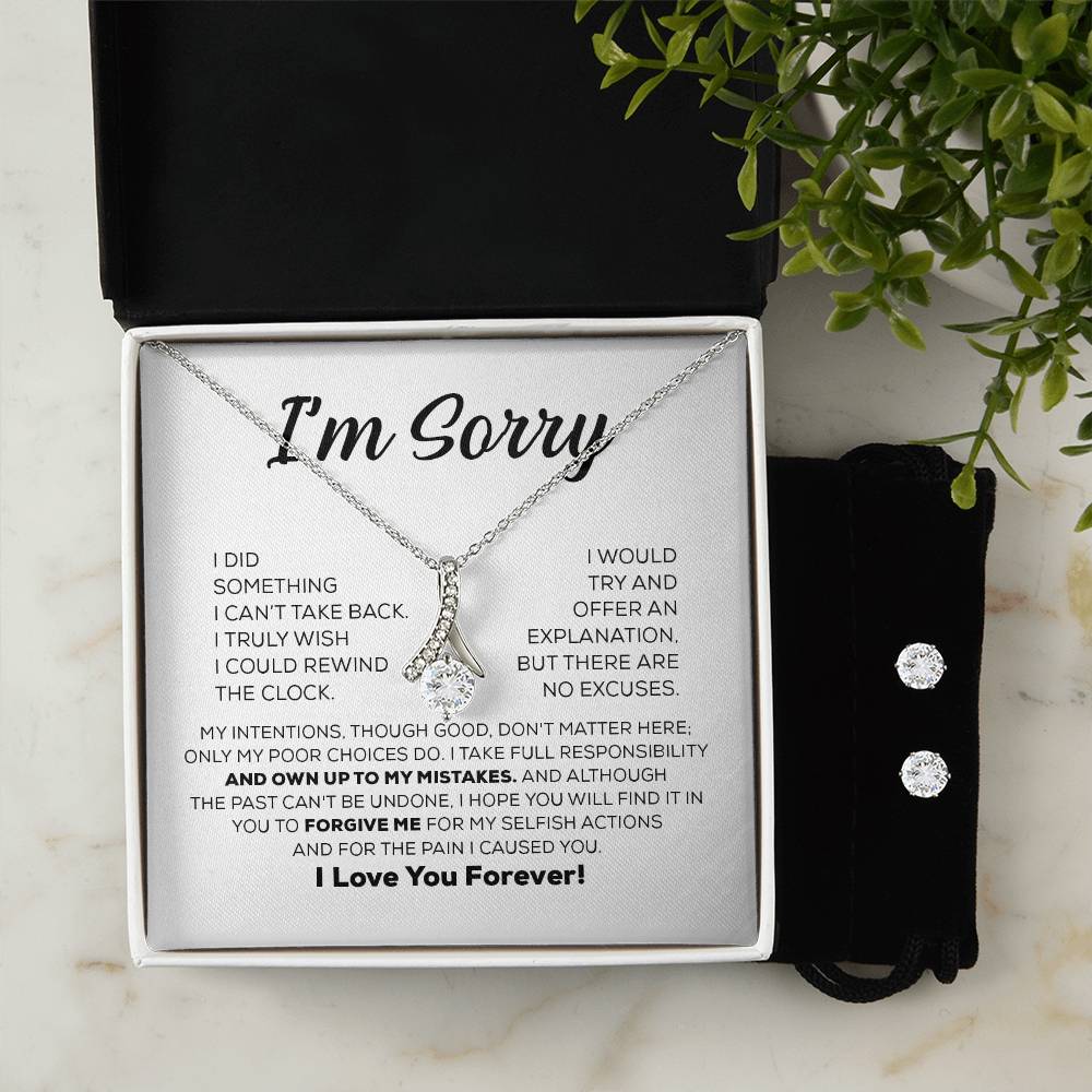 Apology Gift - I Take Full Responsibility - Alluring Beauty Necklace (+ FREE Earrings)